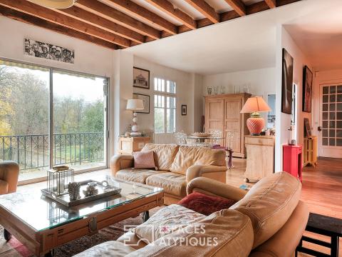 Charming townhouse in quiet Montargis with view
