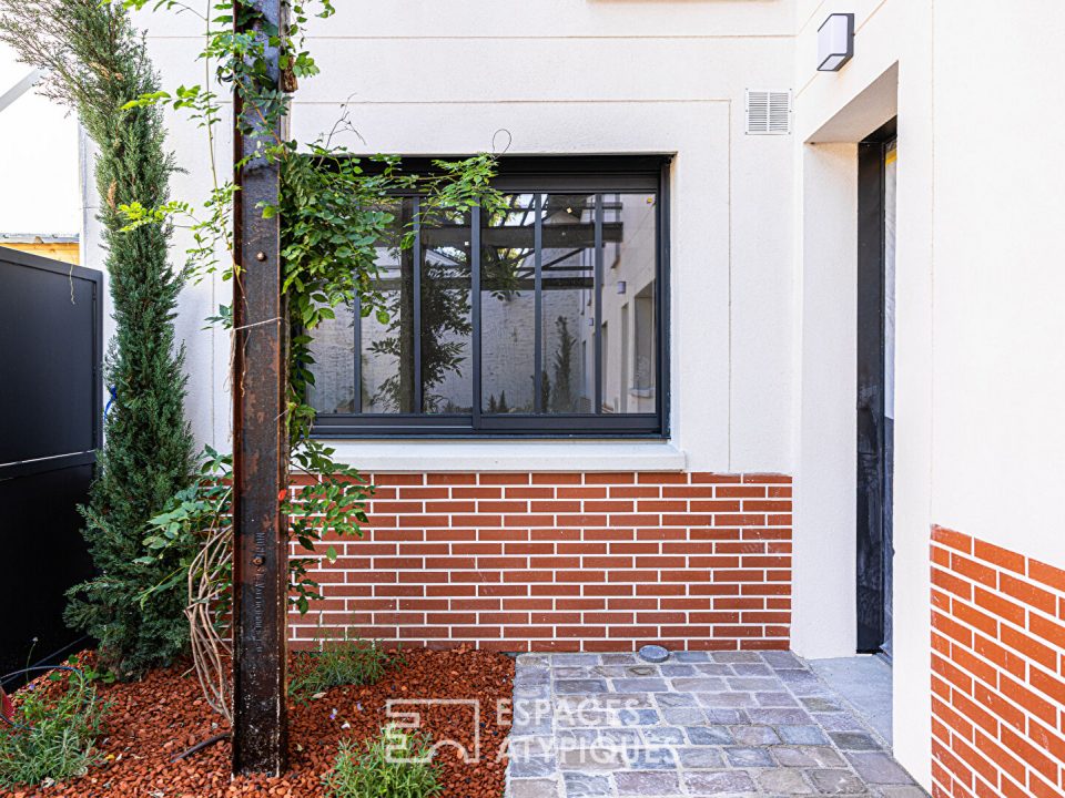 Duplex avec jardin à aménager dans une copropriété de standing