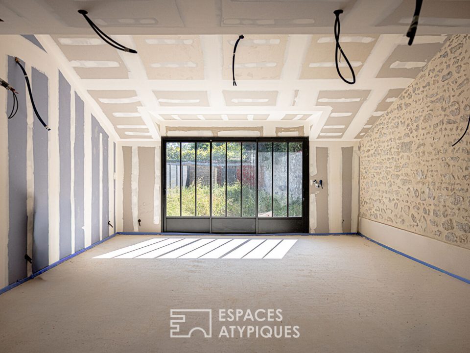 Duplex avec jardin à aménager dans une copropriété de standing