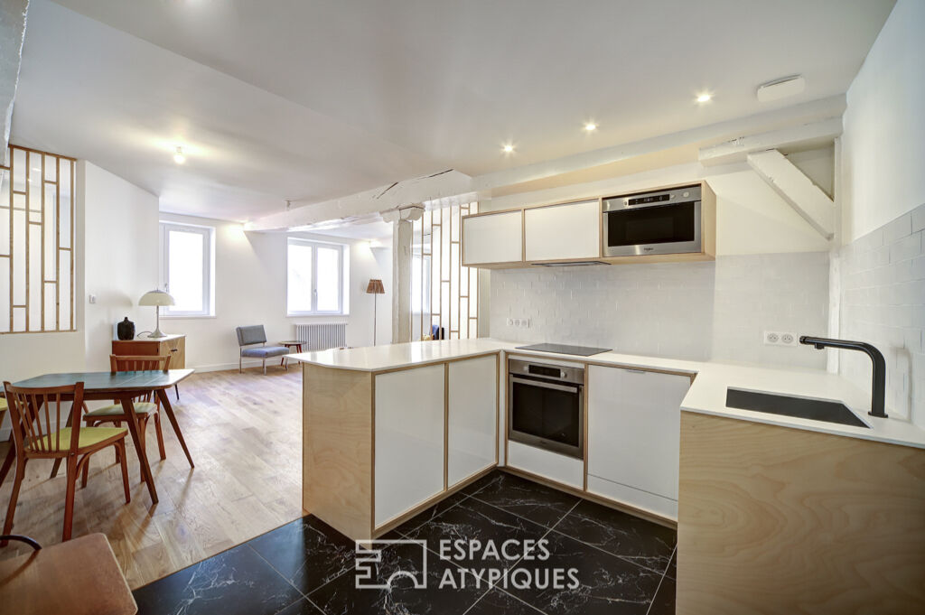 Graphic apartment in the city center