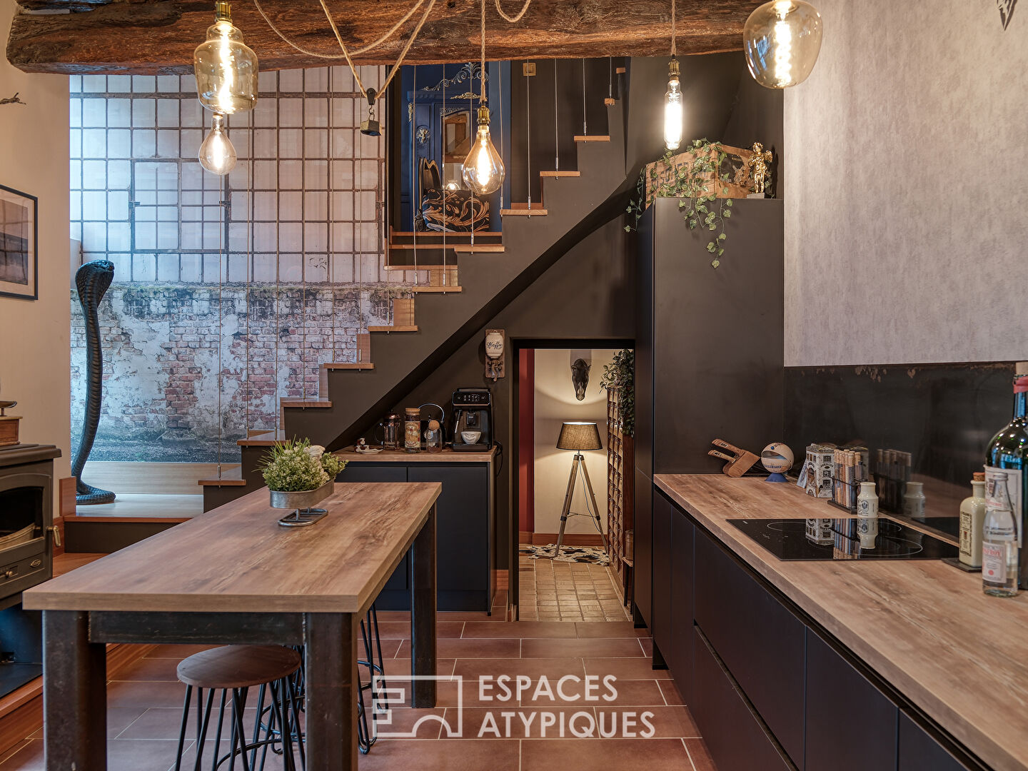 Maison de village avec cour intérieure