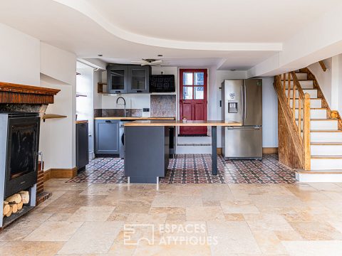 Charmant rez-de-jardin avec vue sur la Loire