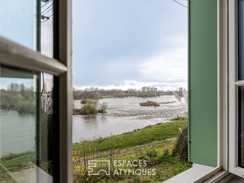 Charmant rez-de-jardin avec vue sur la Loire