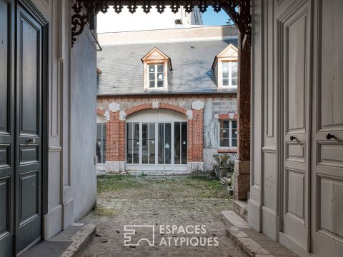 Anciennes écuries revisitées, au coeur d&rsquo;un quartier prisé d&rsquo;Orléans