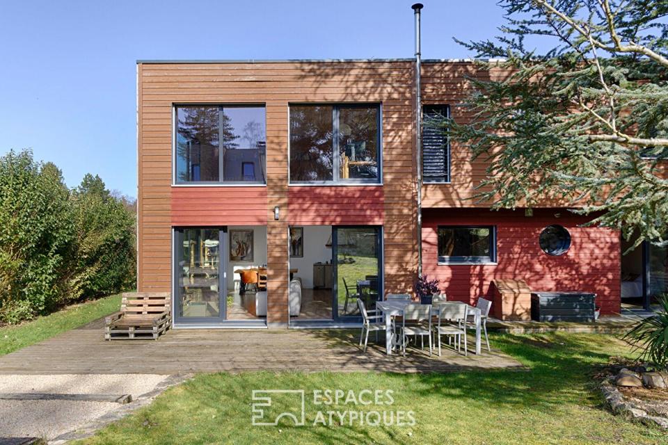 Maison contemporaine en bois au coeur de Bercheres sur Vesgre