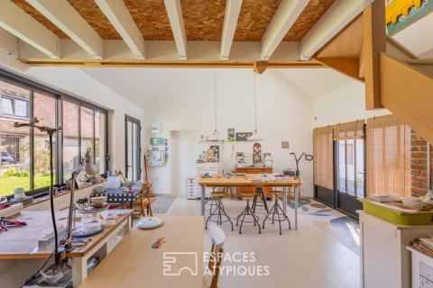 Longère de caractère et son atelier d&rsquo;Artiste