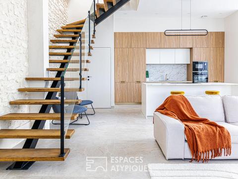 Appartement à la rénovation contemporaine, vue Loire