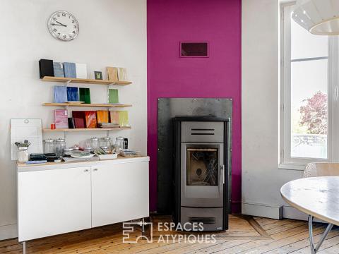 Duplex inversé quartier Dunois