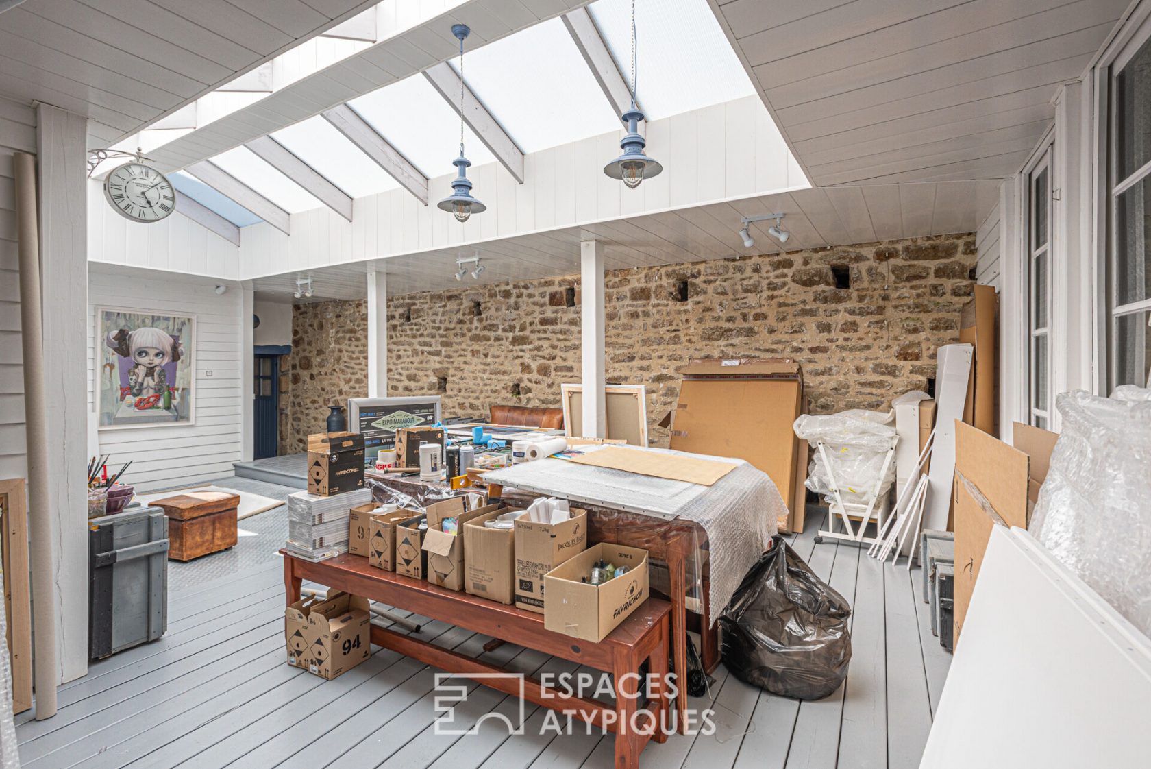 Maison d’artiste avec aperçu sur le port de Saint Goustan