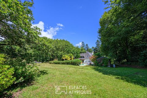 Maison familiale avec piscine au coeur d’un parc