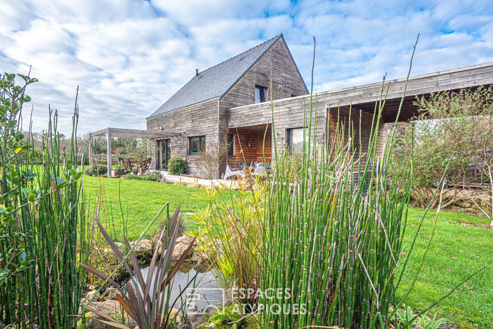 56400 PLOEMEL - Chaleureuse maison en bois dans son écrin naturel - Réf. 270