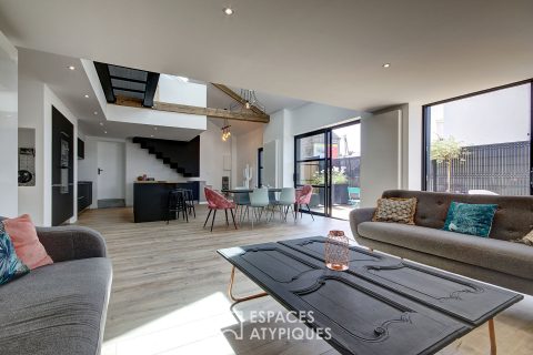 Maison loft minimaliste aux accents industriels
