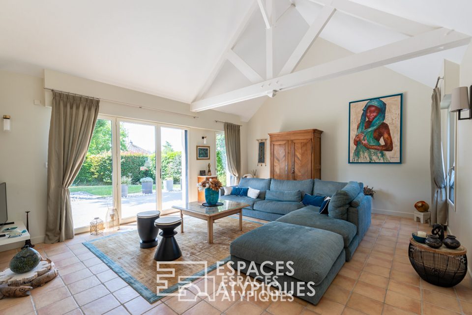 Maison d'architecte et écologique dans un hameau verdoyant de Vitré