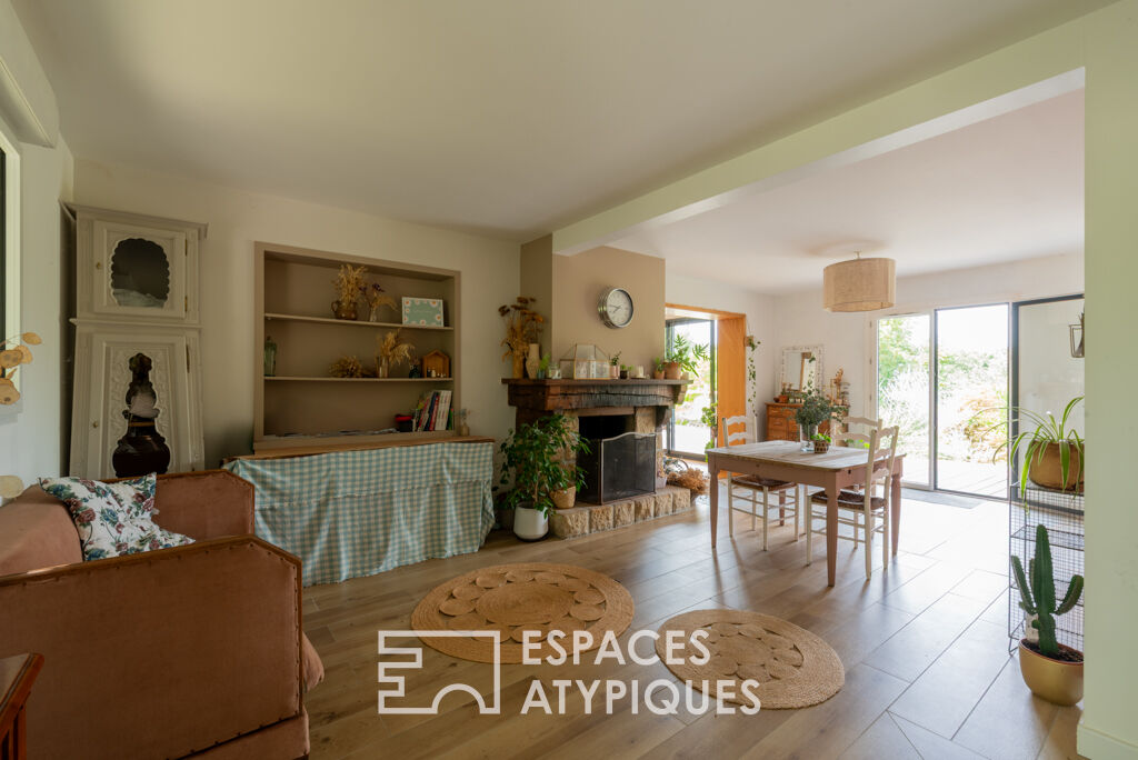 Généreuse familiale et son décor champêtre d’un hectare