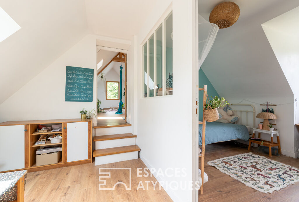 Généreuse familiale et son décor champêtre d’un hectare