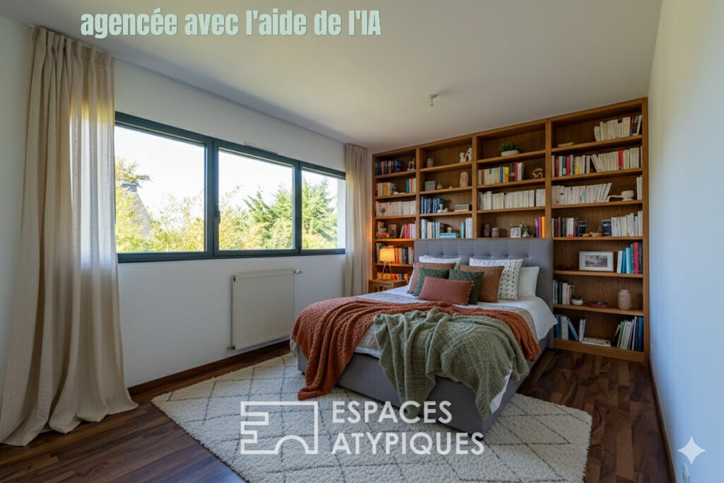 Maison d’architecte avec terrasse et jardin