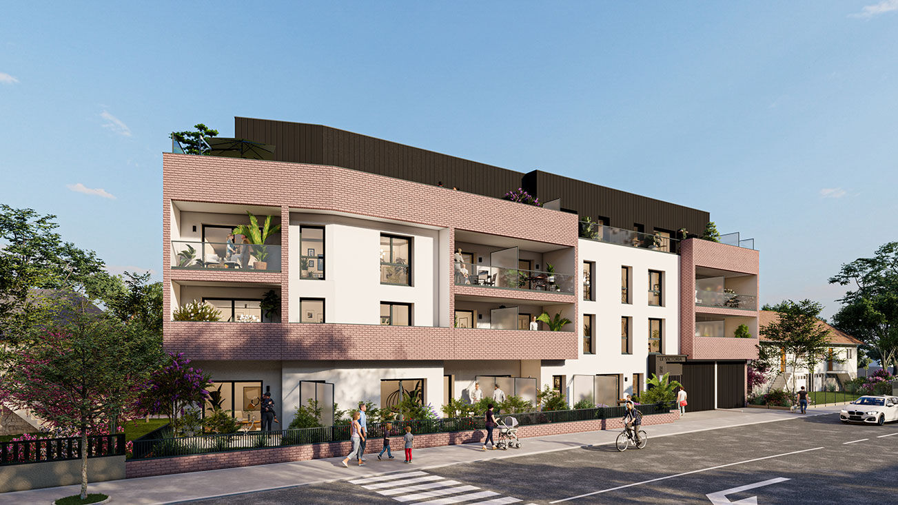 Appartement en dernier étage avec terrasse