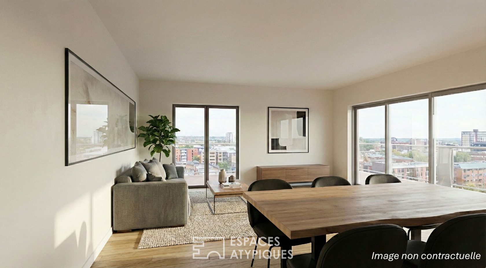 Appartement type villa sur le toit