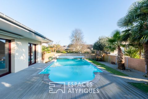 Lumineuse villa style californien et sa piscine