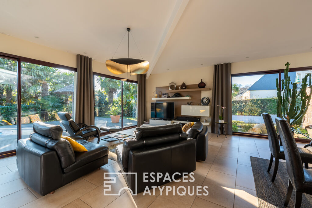 Lumineuse villa style californien et sa piscine