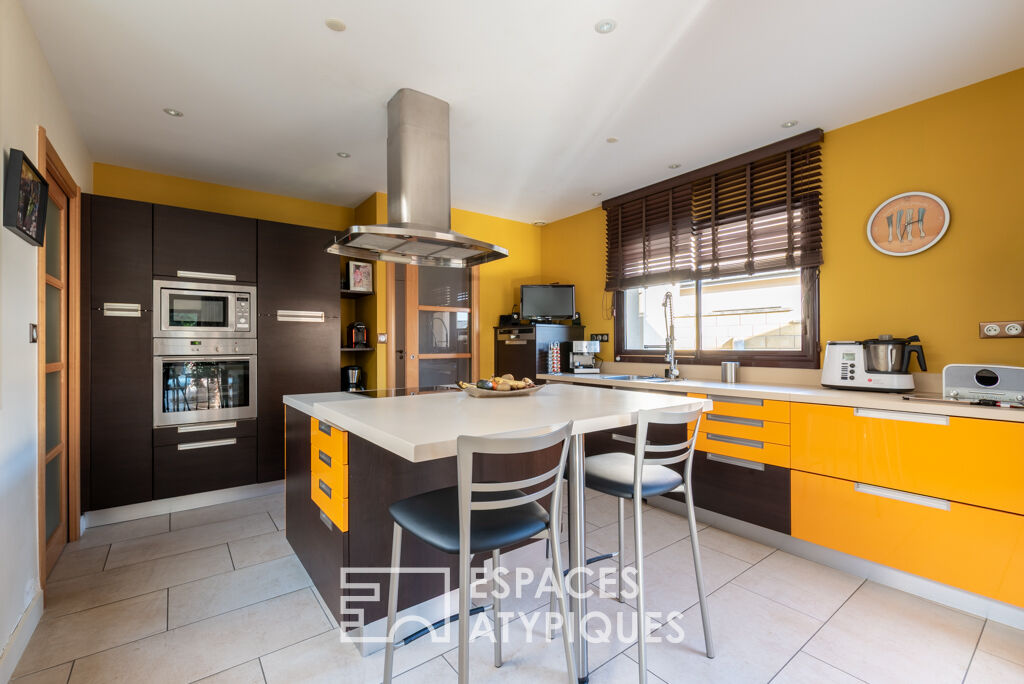 Lumineuse villa style californien et sa piscine