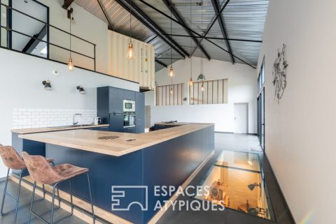 Maison style industriel et ses six chambres