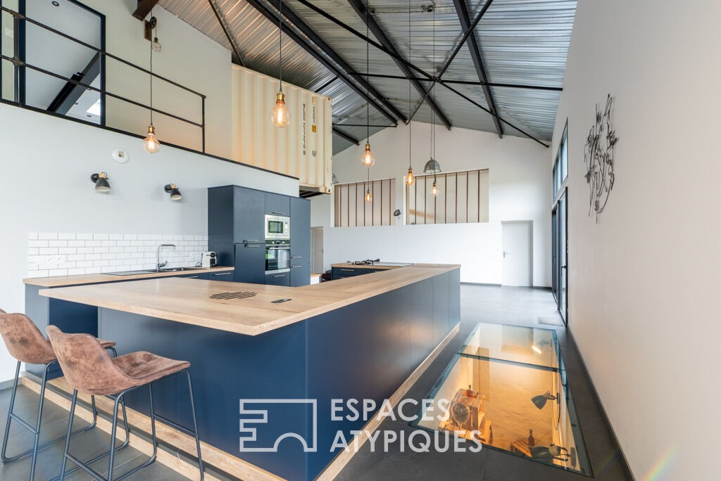 Maison style industriel et ses six chambres