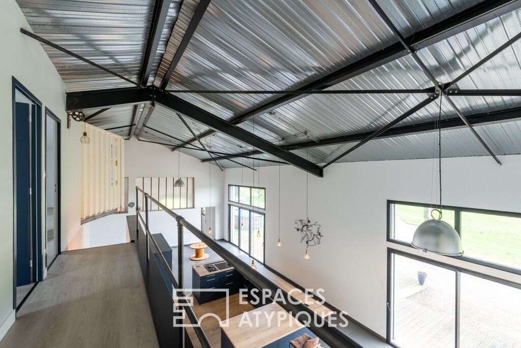 Maison style industriel et ses six chambres