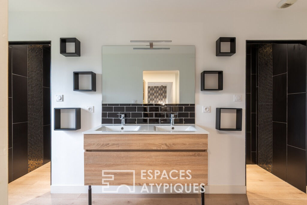 Maison style industriel et ses six chambres