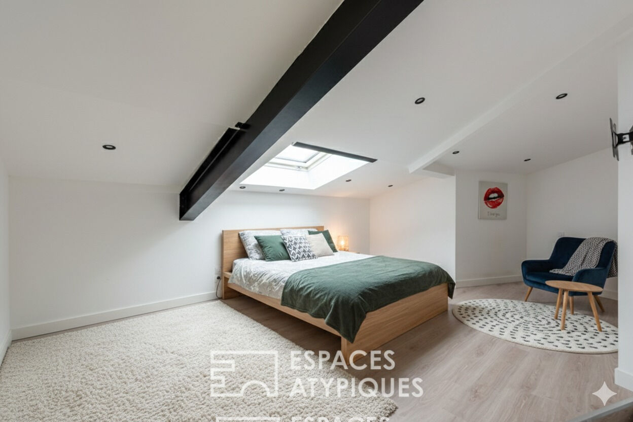 Maison style industriel et ses six chambres