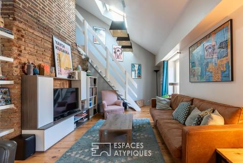 Duplex esprit loft en dernier étage