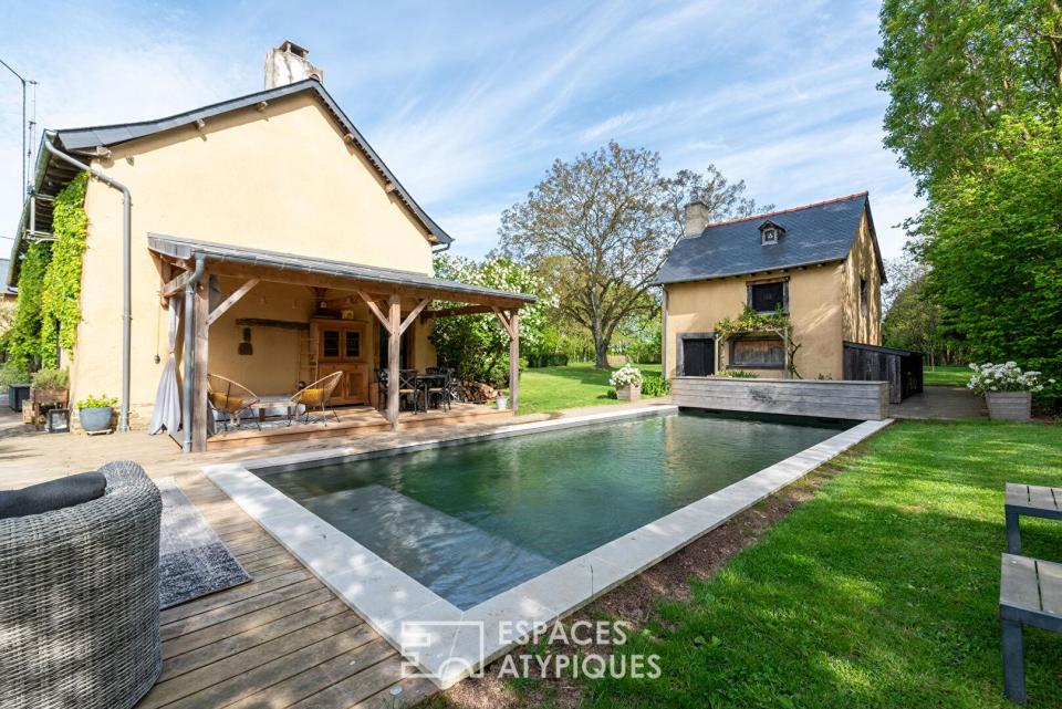 Longère raffinée au coeur d'un écrin de verdure