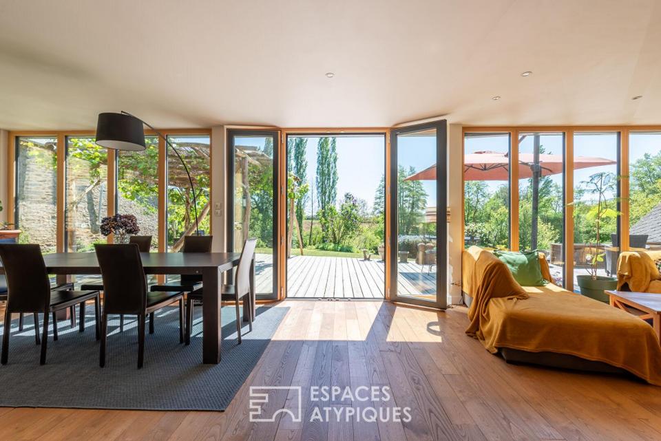 Maison de charme écologique avec vue sur la nature