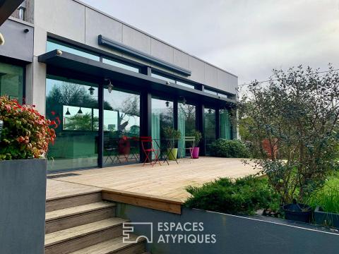 Originale villa d&rsquo;architecte aux volumes singuliers