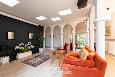 Vaste maison d&rsquo;architecte avec piscine à louer  meublée – le RHEU
