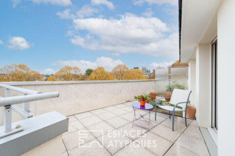 Confortable duplex avec terrasse en centre ville