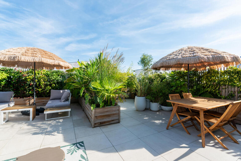 Appartement quatre pièces, dernier étage avec terrasses végétalisées