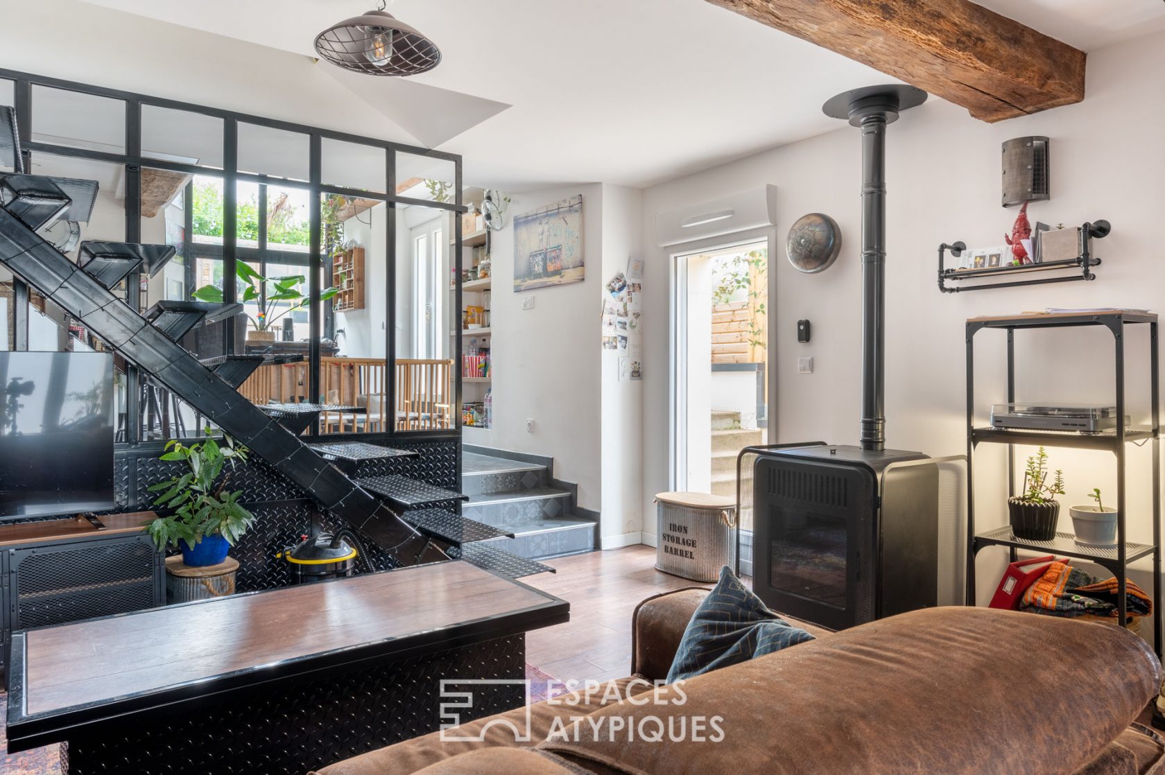 L’esprit loft de la maison triplex