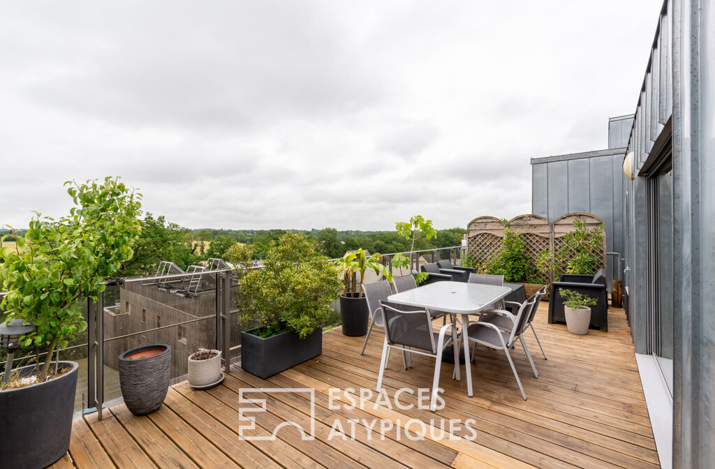 Duplex exotique – 4 pièce(s) 105 m2 – Chantepie