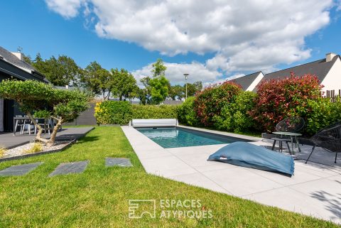 Contemporaine conviviale et sa piscine
