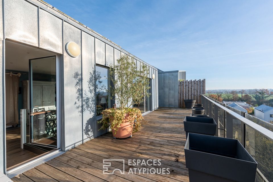 Duplex en attique - 100 m² - 4 chambres - Rennes