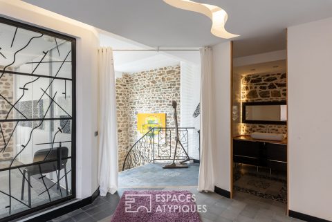 Large-format loft, swimming pool and patio