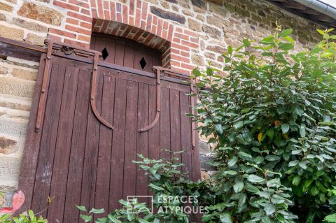 Longère and its stable in the Breton countryside