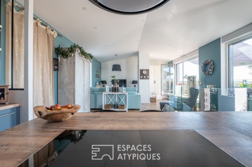 Duplex exotique et bioclimatique avec 4 chambres et 2 terrasses - CHANTEPIE