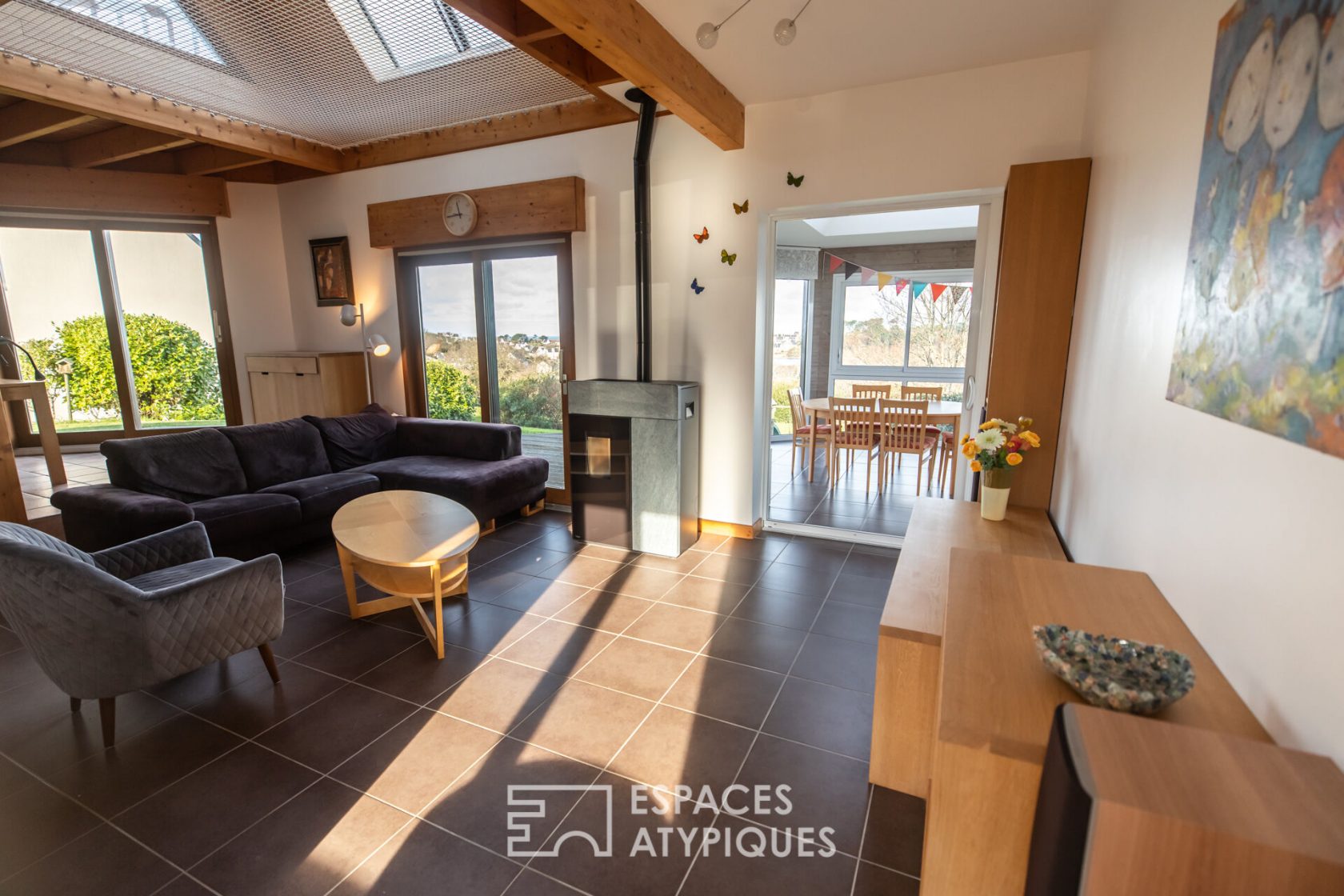 Maison familiale en vue mer