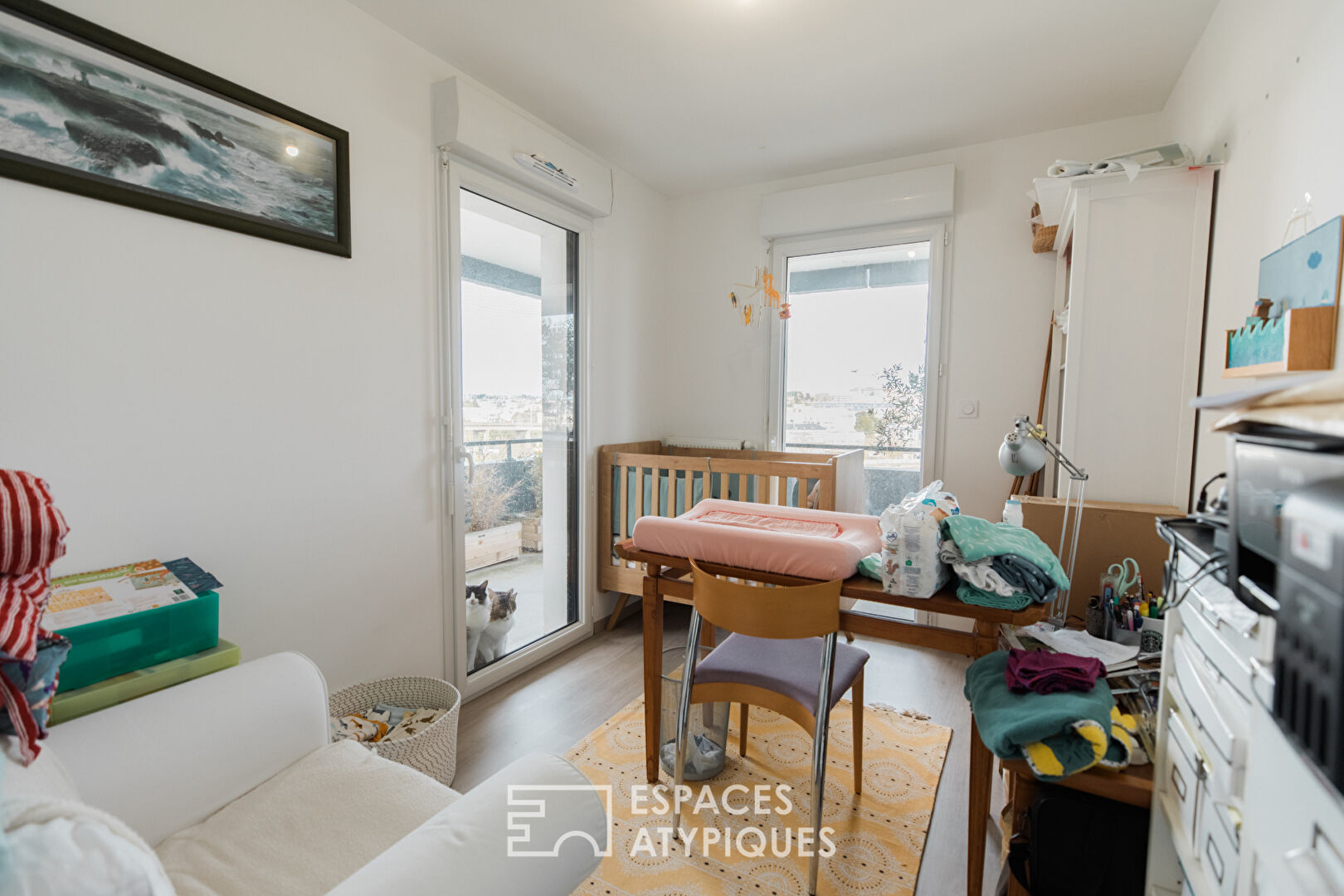 Top floor apartment with sea view and terrace