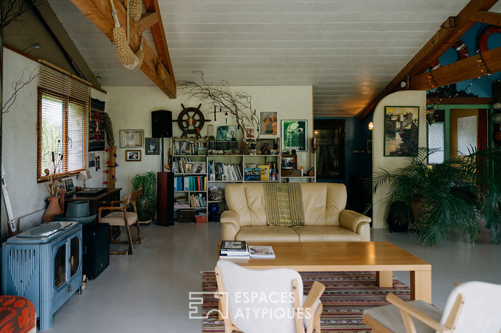 Maison en bois de plain pied en bord de mer