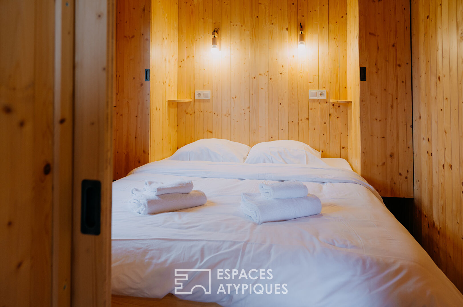 Property and its eco lodge nestled in a green setting
