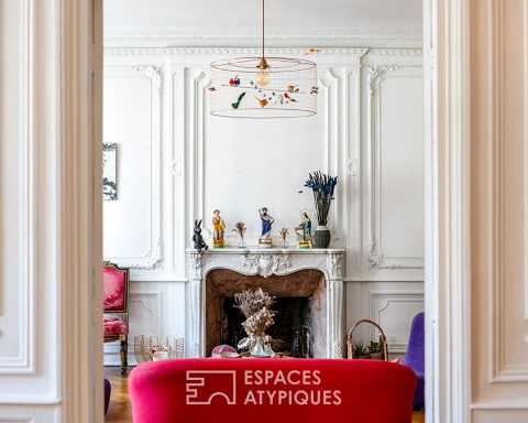 L’élégance d’un appartement style haussmannien avec jardin privé