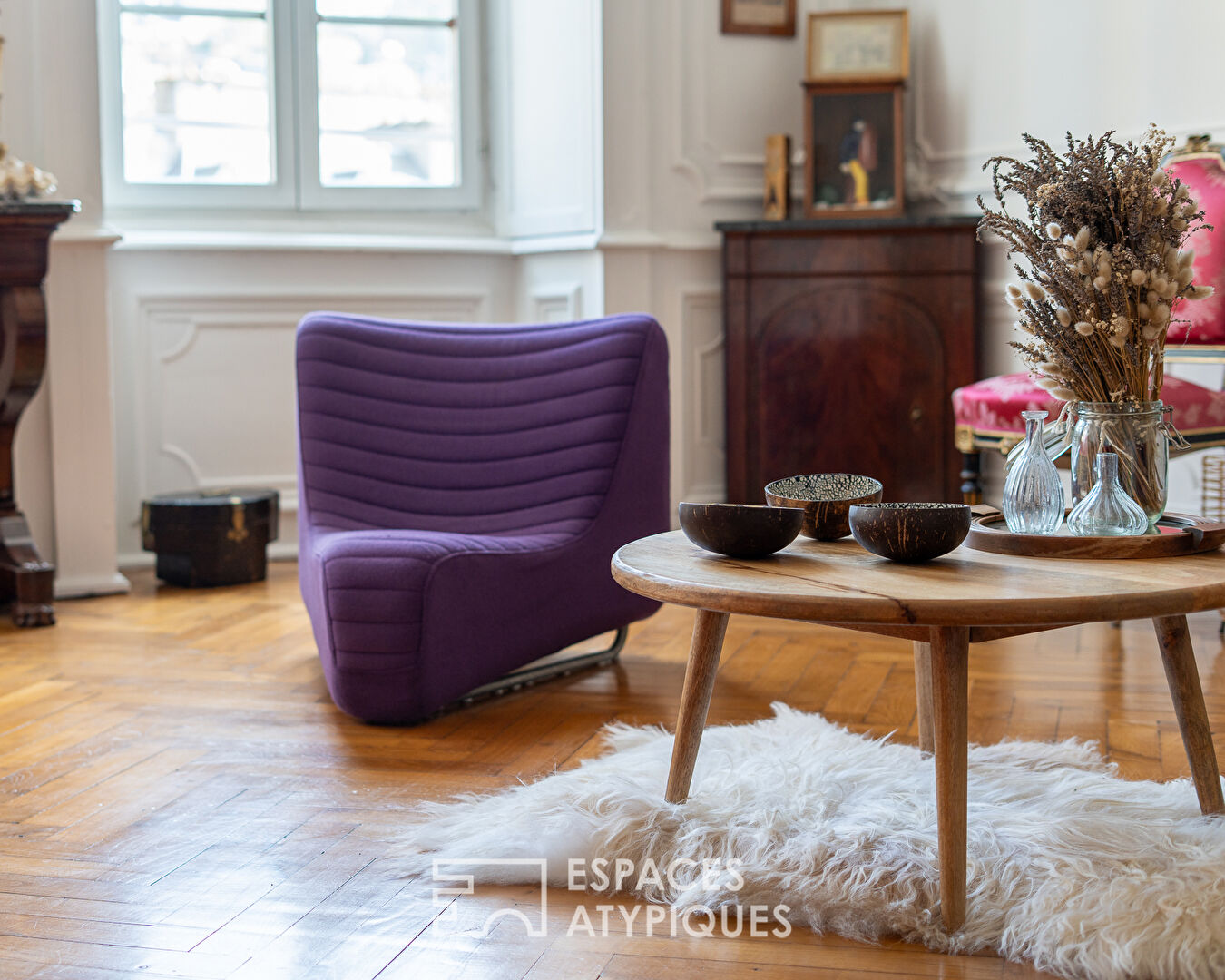 L’élégance d’un appartement style haussmannien avec jardin privé
